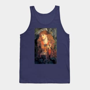 The Damsel of the Holy Grail - Dante Gabriel Rossetti Tank Top